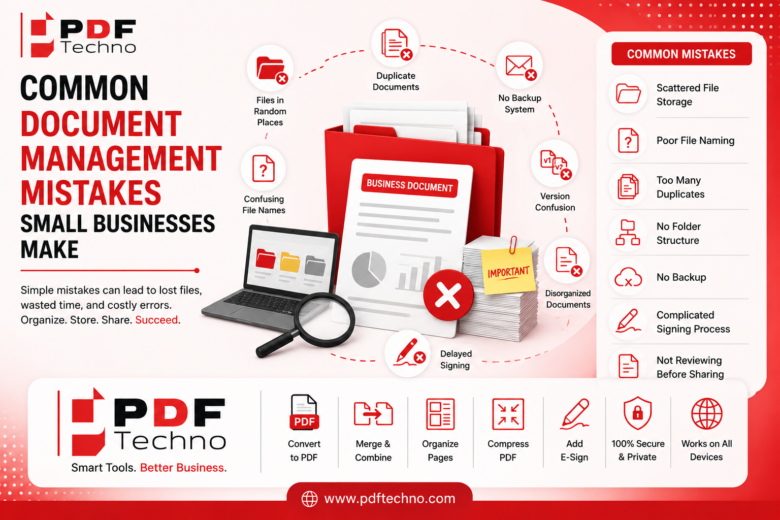 Common document management mistakes small business make